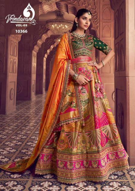 Royal Vrindavan Vol 69 Bollywood style lehenga choli wholesale